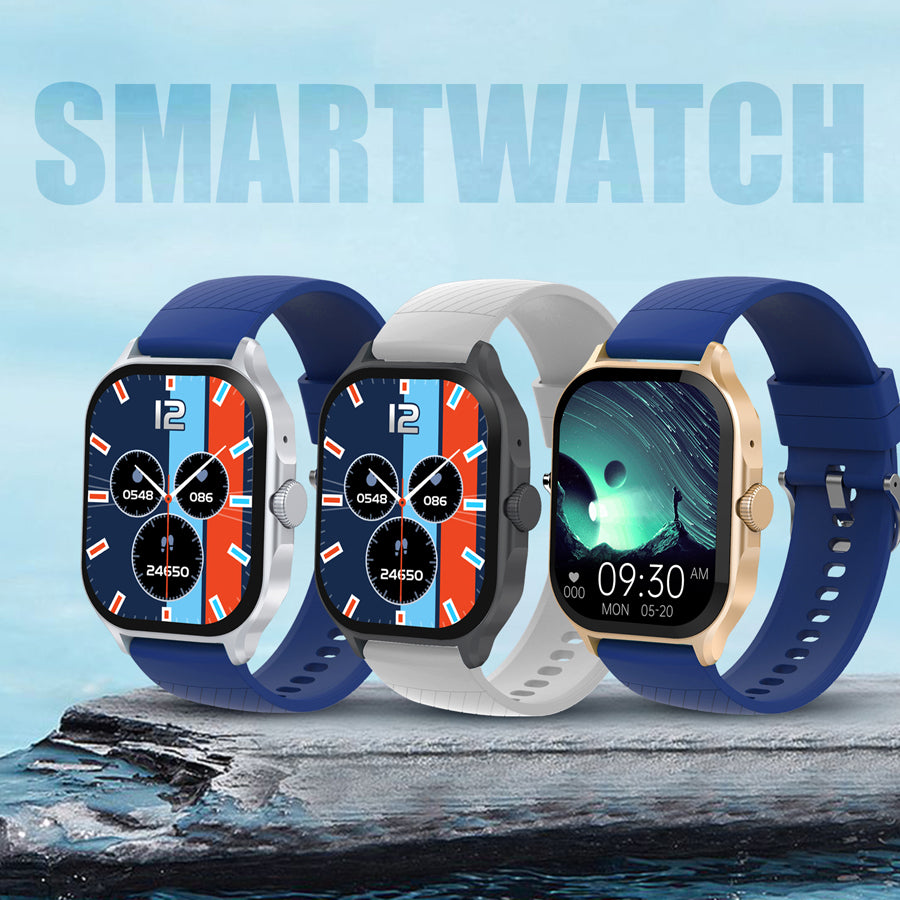 Unix USW-2 Hydra Bluetooth Calling Smartwatch | 2.1" IPS Display, Free Metal Strap, 6-Day Battery Silver right