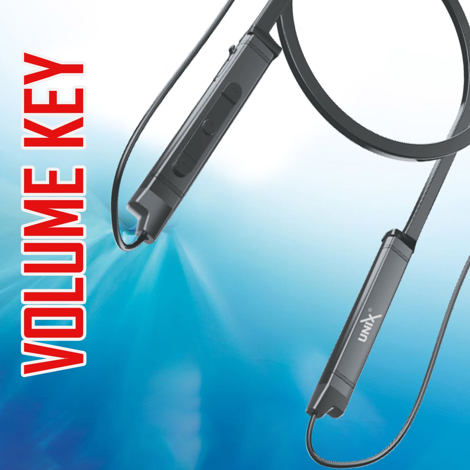 UNIX Ux-900 Springer Wireless Neckband äóñ Up to 52 Hours Playtime, Premium Bass, Type-C Fast Charging - Unixindia.