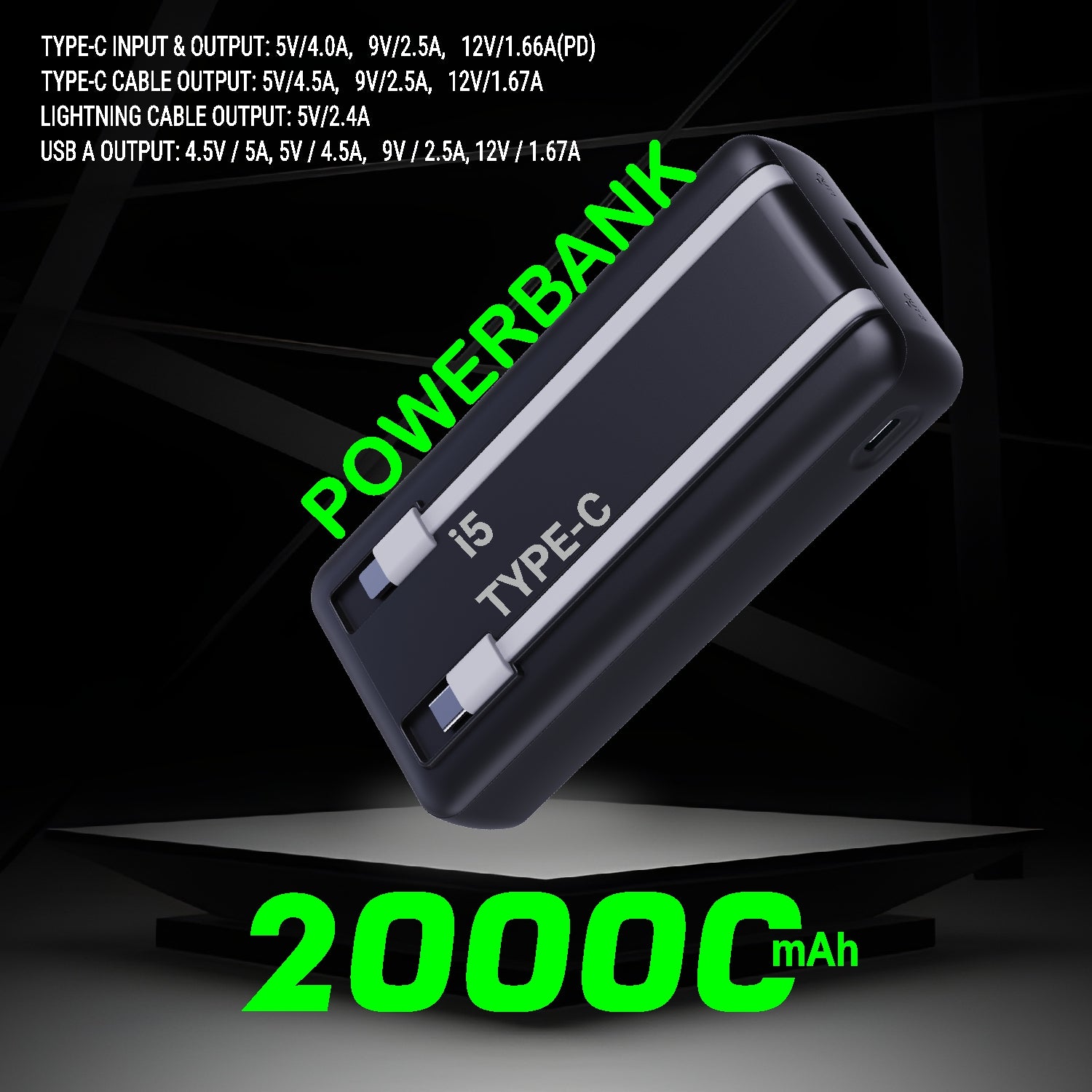 Unix UX-1536 20000mAh Power Bank