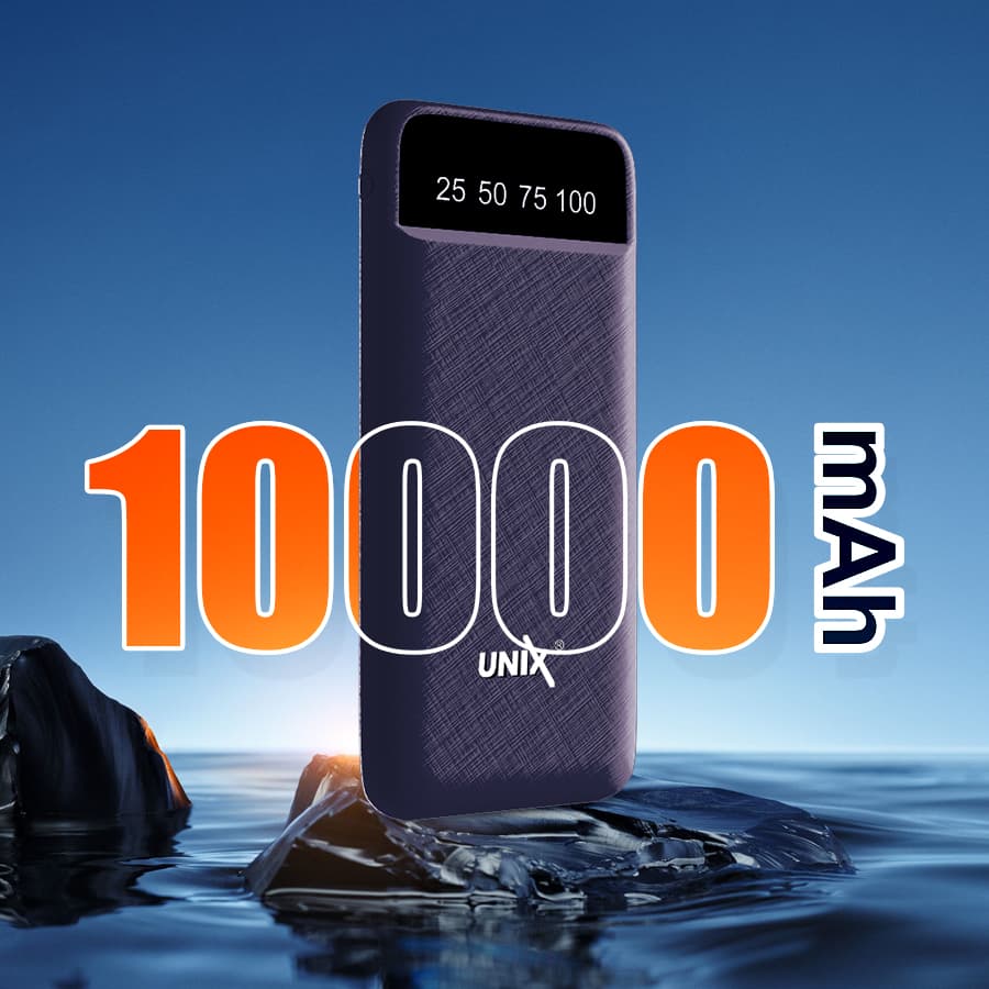 Unix UX-1520 10000mAh Power Bank - Stay Charged Anywhere, Anytime! Blue full