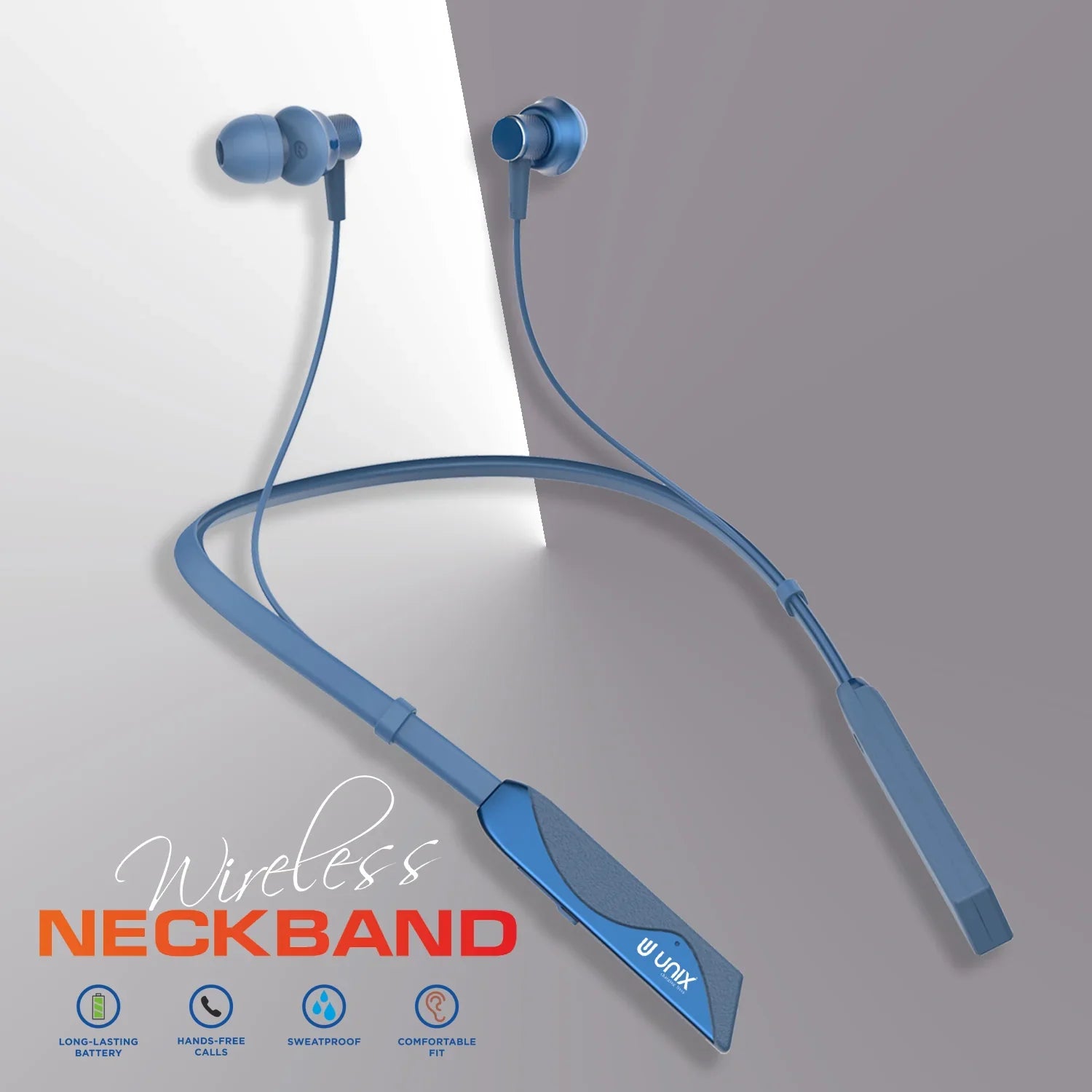 Unix Elite 1 Electro Wireless Neckband - Three Voice Change + ENC - Unixindia.