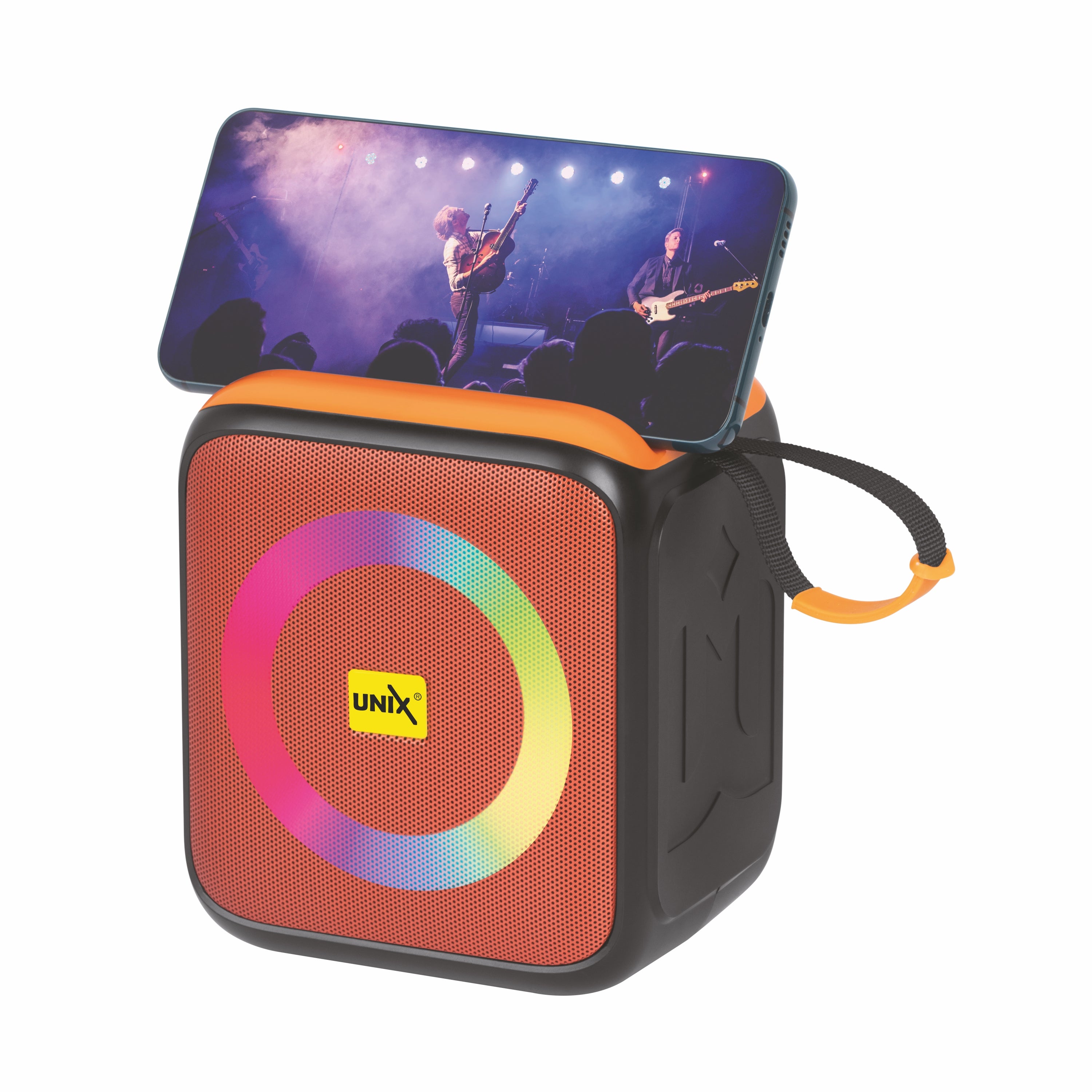 UNIX Kaboom XB-U66 Bluetooth Speaker äóñ 8W Audio with Deep Bass, RGB Lights & Long Battery - Unixindia.