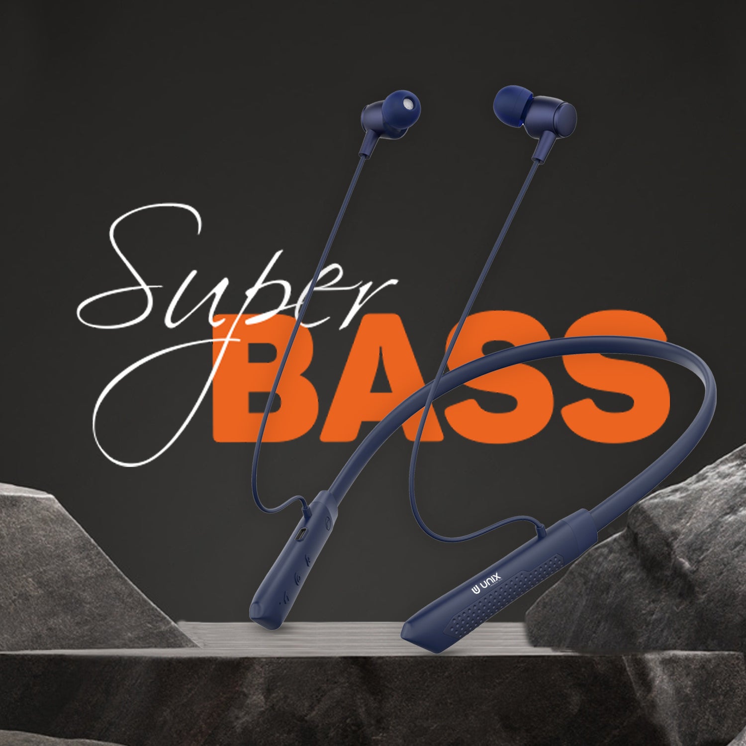 Unix UX-700 Horizon Wireless Neckband - Long Lasting Battery Life - Unixindia.