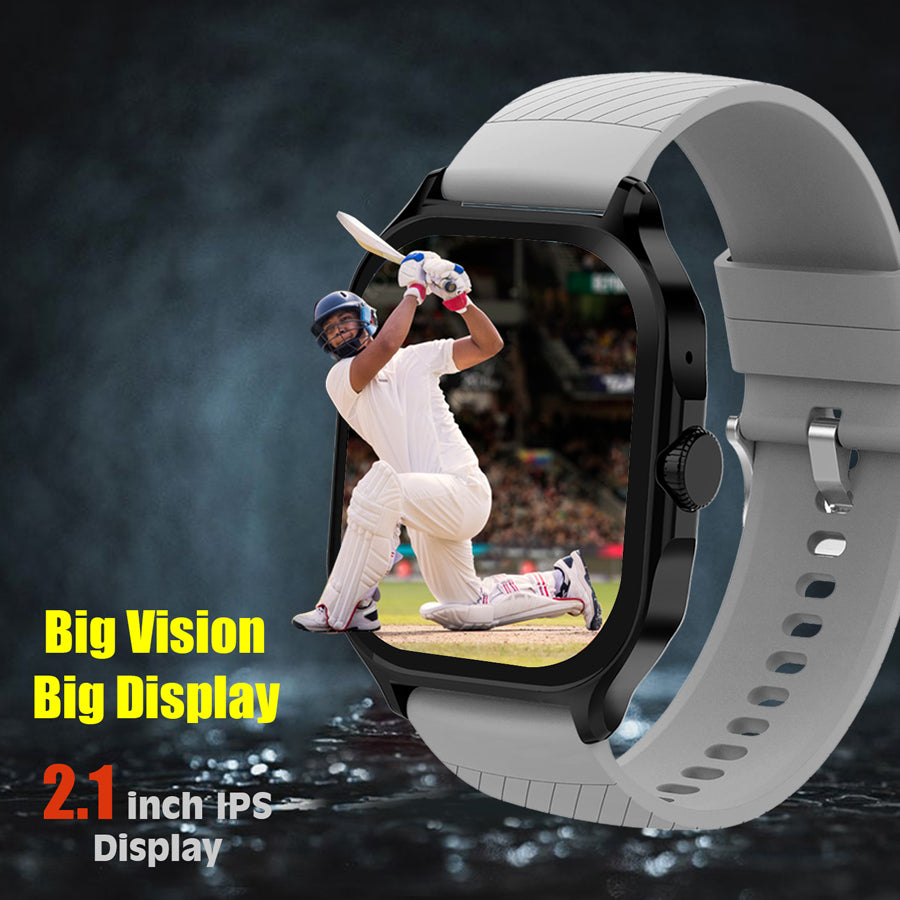 Unix USW-2 Hydra Bluetooth Calling Smartwatch | 2.1" IPS Display, Free Metal Strap, 6-Day Battery black design