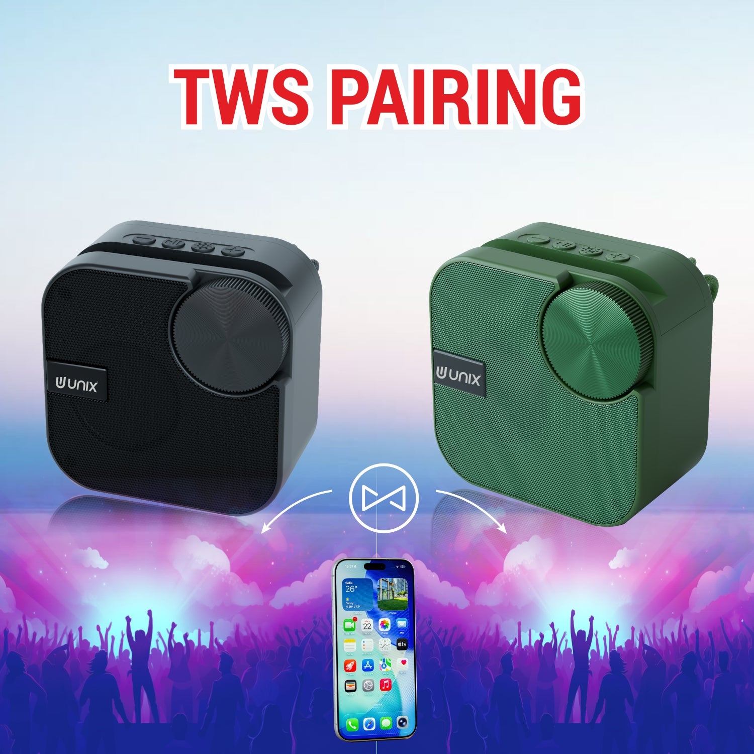 Unix GEO Inspire 8W Portable Bluetooth Speaker