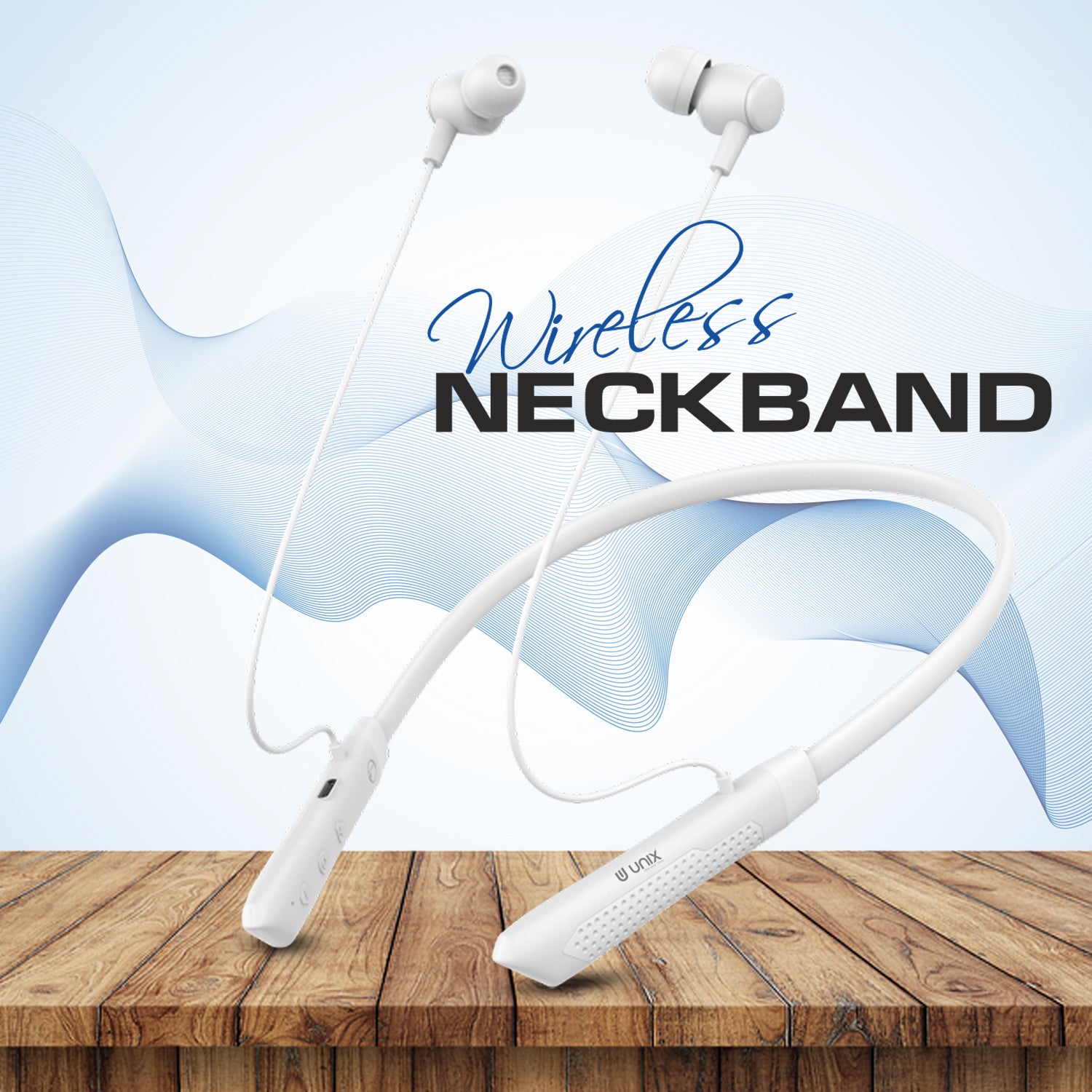 Unix UX-700 Horizon Wireless Neckband - Long Lasting Battery Life - Unixindia.