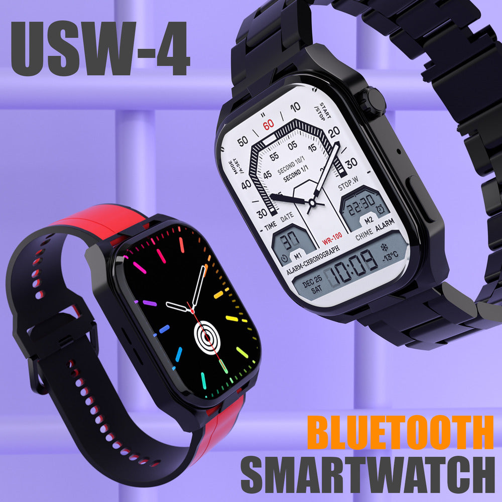 Unix USW-4 Ember Bluetooth Calling Smartwatch | 1.96" AMOLED Display, IP67 Waterproof, 6-Day Battery all