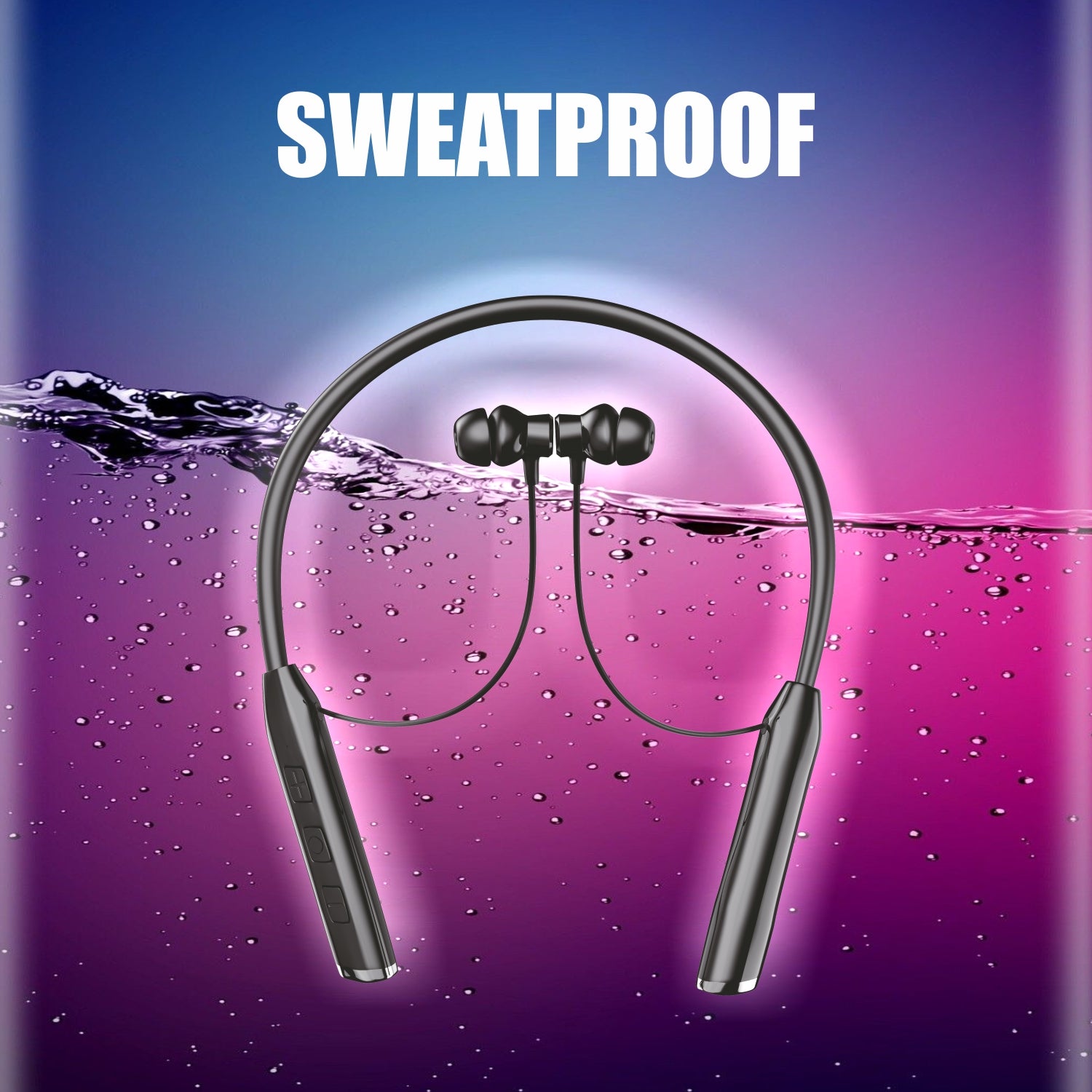 Unix UX-5000 Shockwave Wireless Neckband with 48-Hour Battery Life & BT 5.3 - Unixindia.