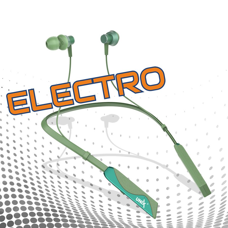 Unix Elite 1 Electro Wireless Neckband - Three Voice Change + ENC Green