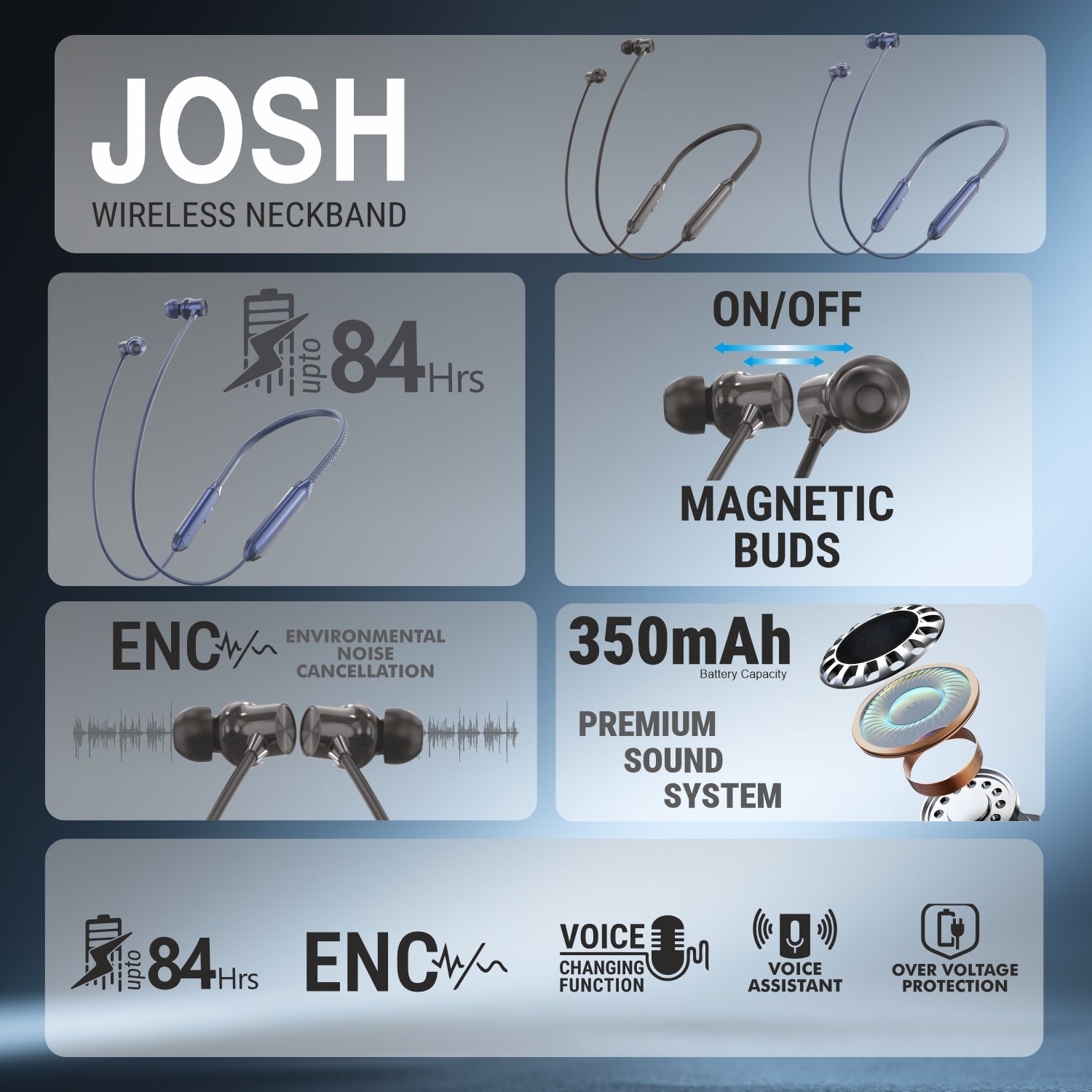 UNIX JOSH UX-450 Wireless Neckband