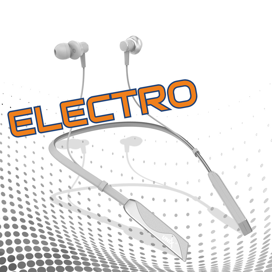 Unix Elite 1 Electro Wireless Neckband - Three Voice Change + ENC Silver