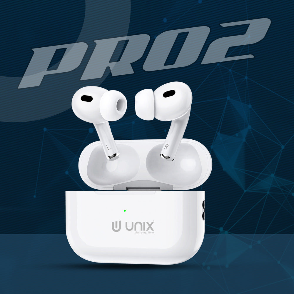 Unix UX-999 Pro 2 Wireless Earbuds - Premium Sound and Touch Control