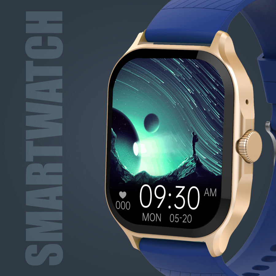 Unix USW-2 Hydra Bluetooth Calling Smartwatch | 2.1" IPS Display, Free Metal Strap, 6-Day Battery gold full