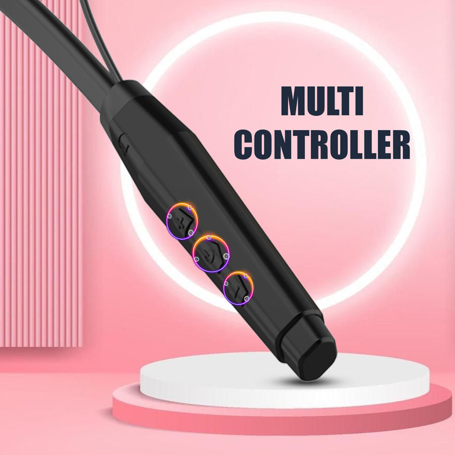 Unix HP-40 Sapphire Wireless Neckband - Long Battery Life, HD Sound, Magnetic Control - Unixindia.