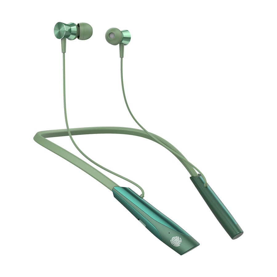 Unix UX-HP50 Universe Wireless Neckband | Up to 32-Hour Talk Time & Magnetic Contro Green