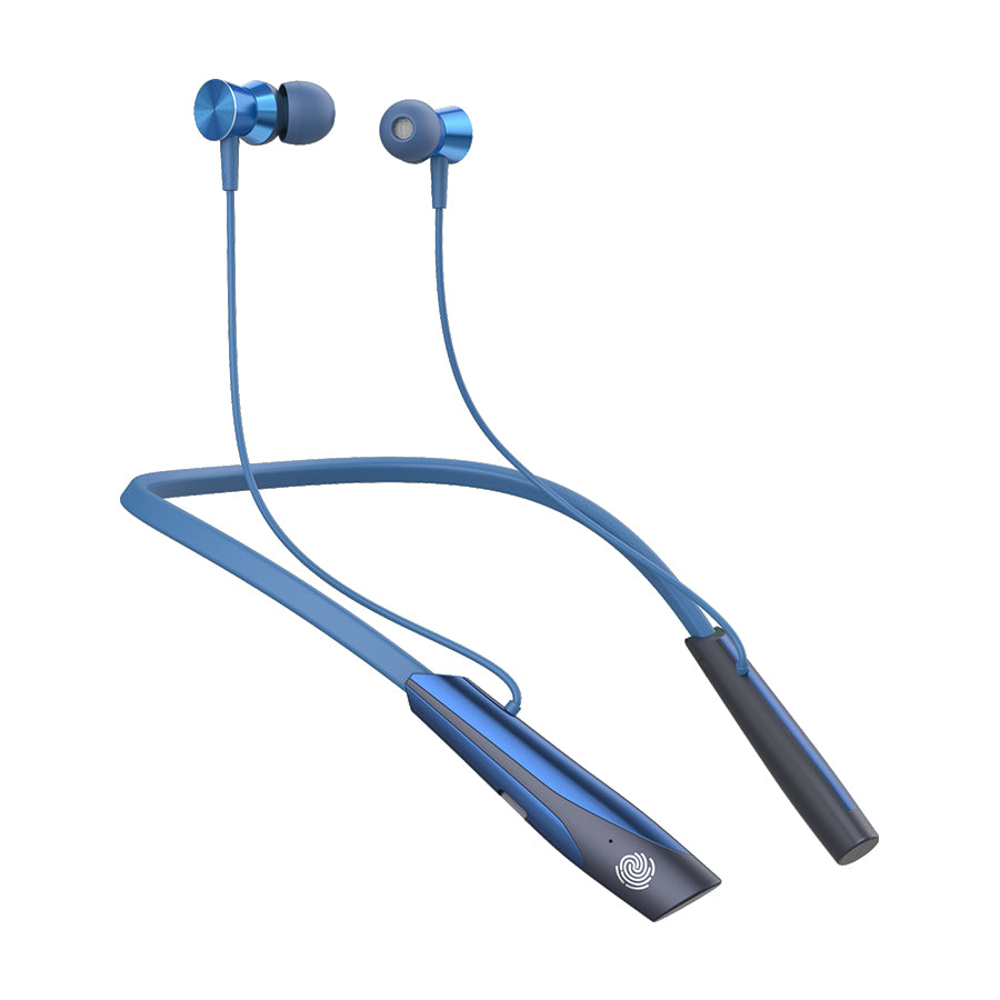Unix UX-HP50 Universe Wireless Neckband | Up to 32-Hour Talk Time & Magnetic Contro Blue