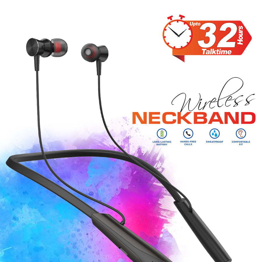 Unix UX-HP50 Universe Wireless Neckband with Up to 32-Hour Talk Time