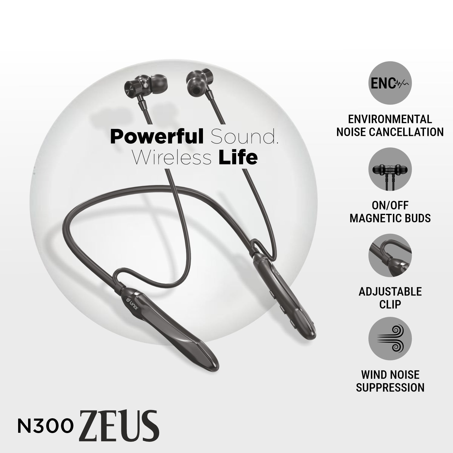 Unix Zeus N300 Best Wireless Neckband