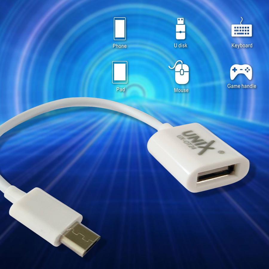 Unix UX-OT24 Micro USB Wired OTG - 10 Pcs / Pkt