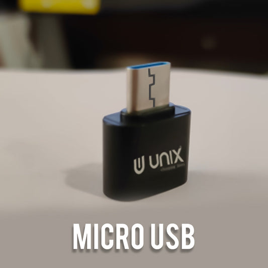 Unix UX-OT30 Metal OTG + Micro/Type-C USB - 10 Pcs / Pkt - Unixindia.
