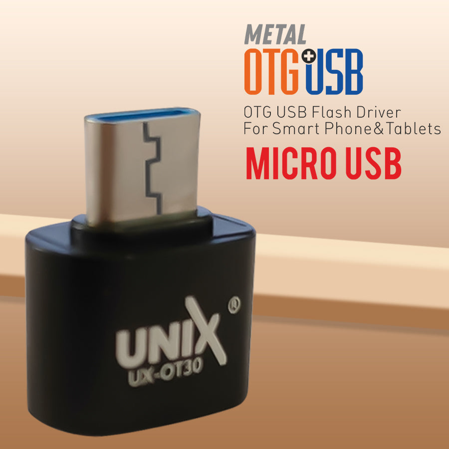Unix UX-OT30 Metal OTG + Micro USB - 10 Packets left