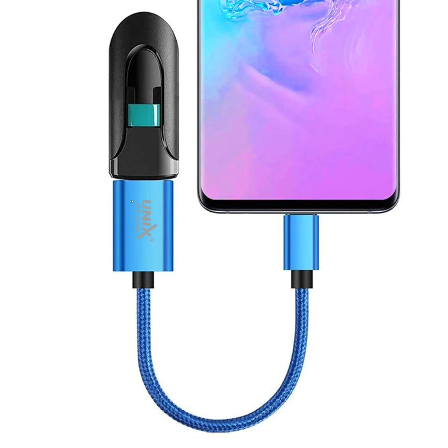 Unix UX-OT55 Metal Wired Micro USB OTG - Stylish and Durable Connectivity
