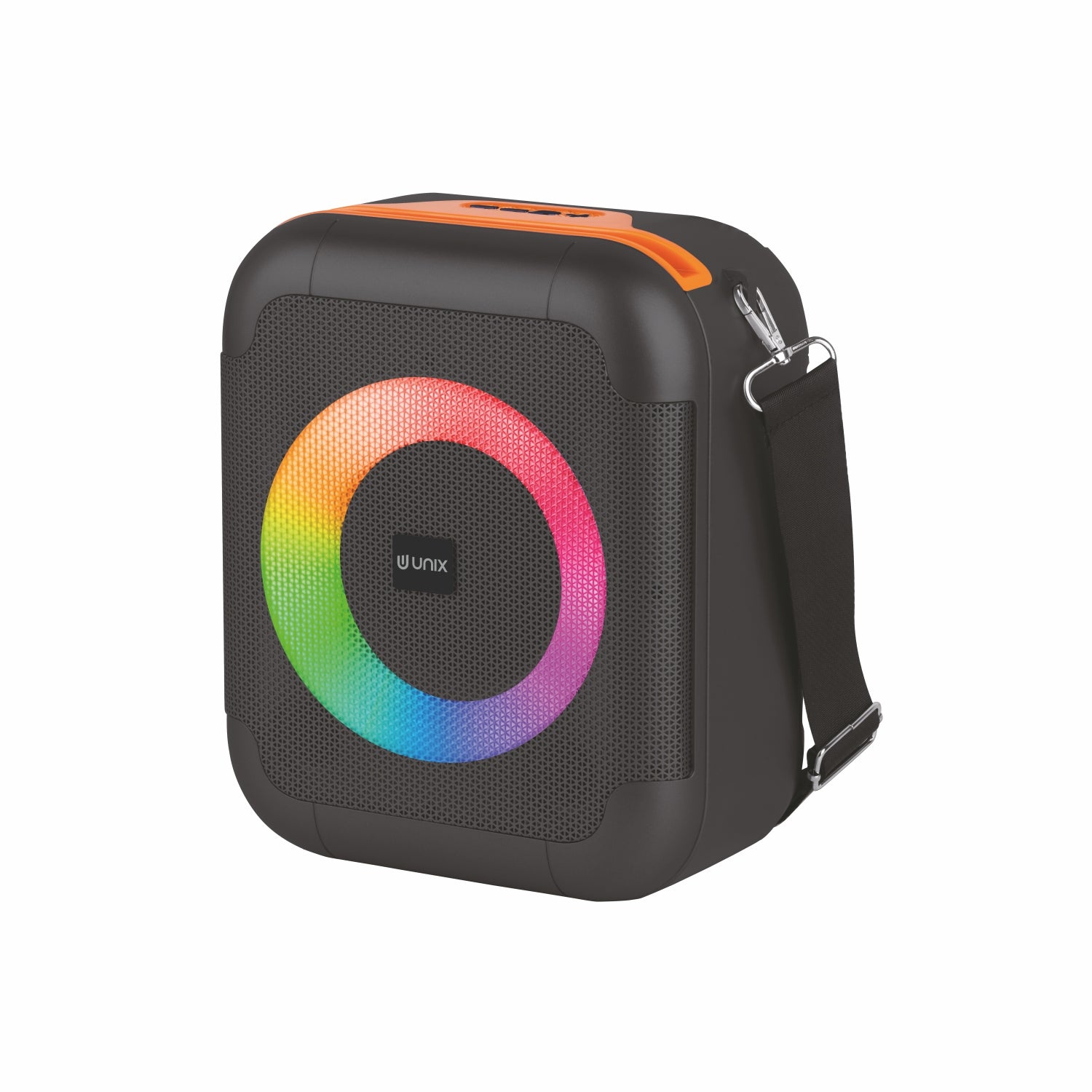 UNIX Q Box XB-U66 – 20W RGB Wireless Speaker with TWS, Super Bass & 15H Playtime