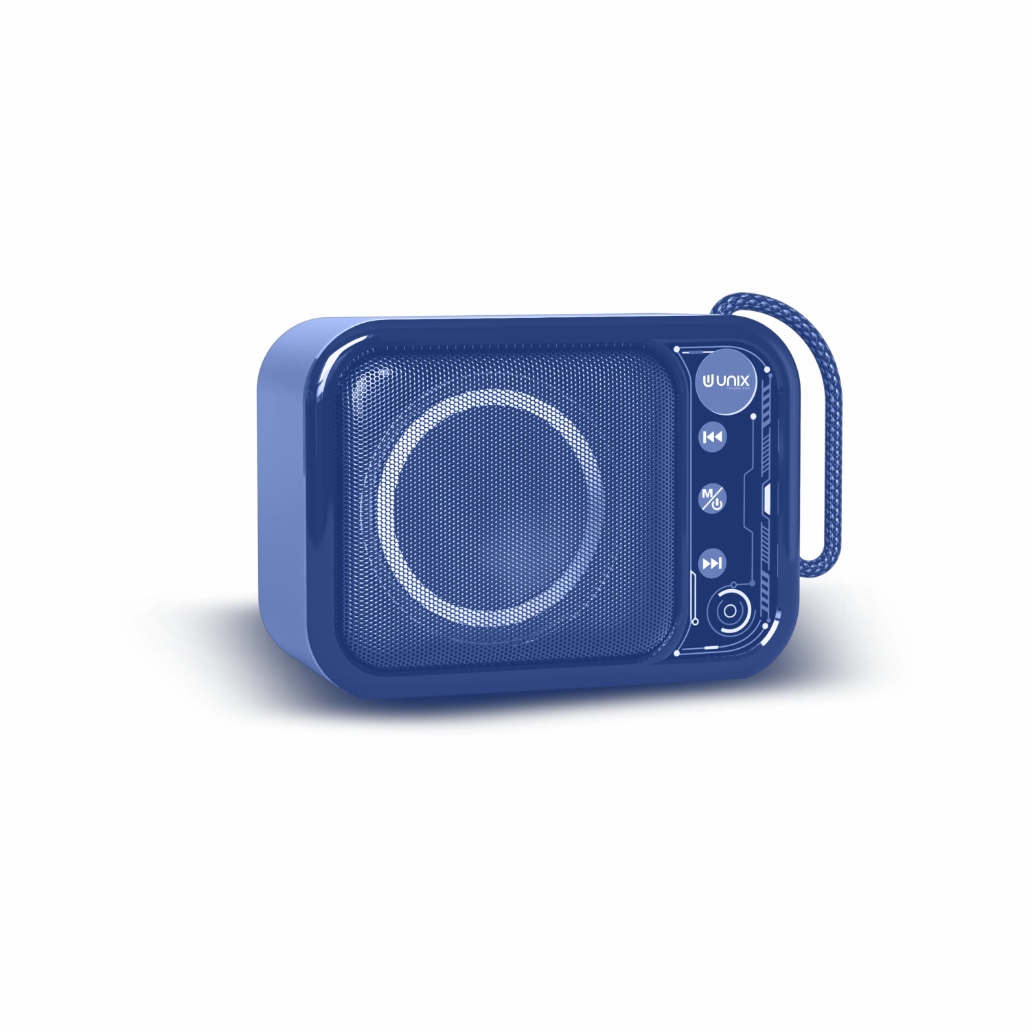 Unix XB-U44 Skon 7W Wireless Stereo Speaker with TF Card Blue