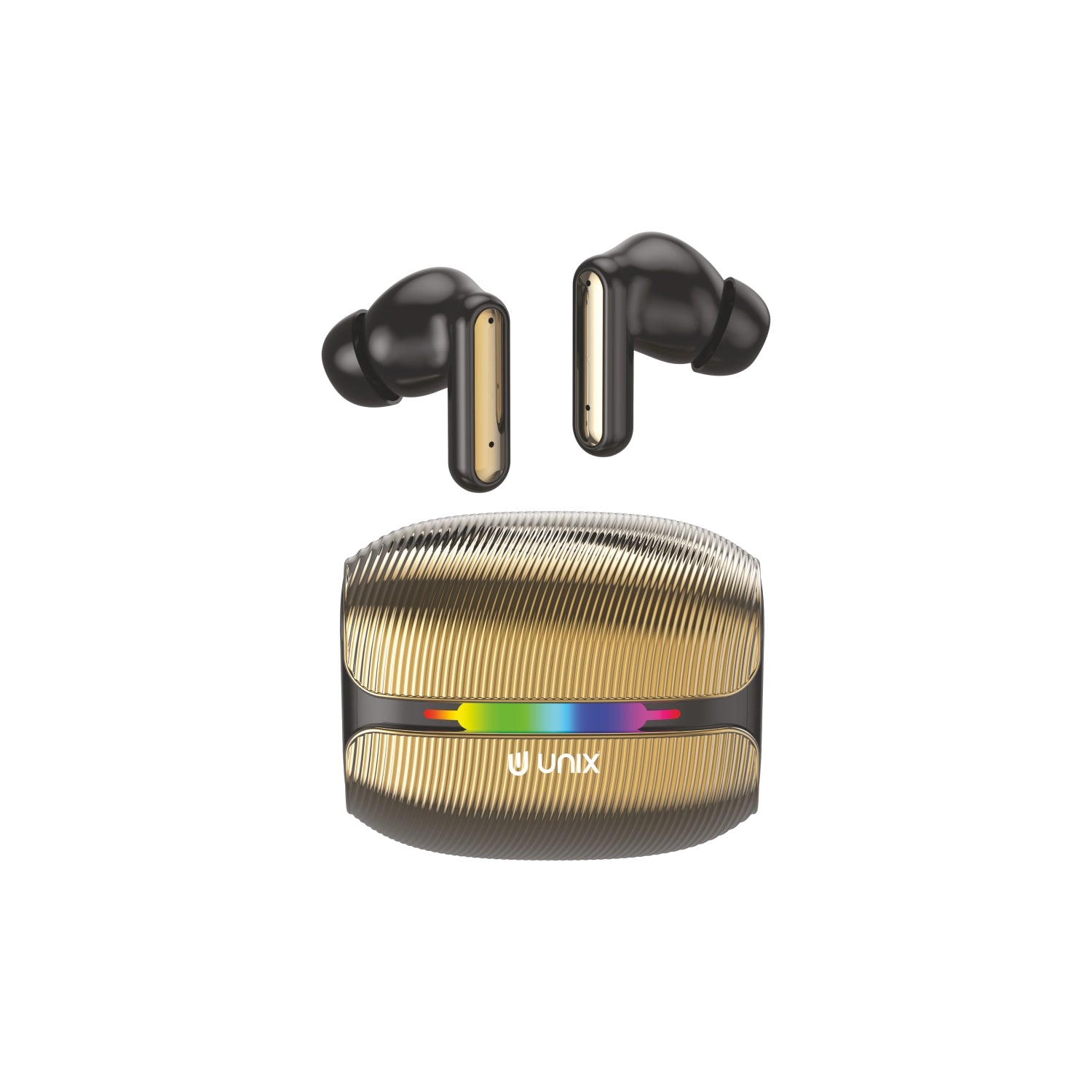 Unix Airbuds Z1 Waves – 40Hr Playtime Wireless Earbuds Gold