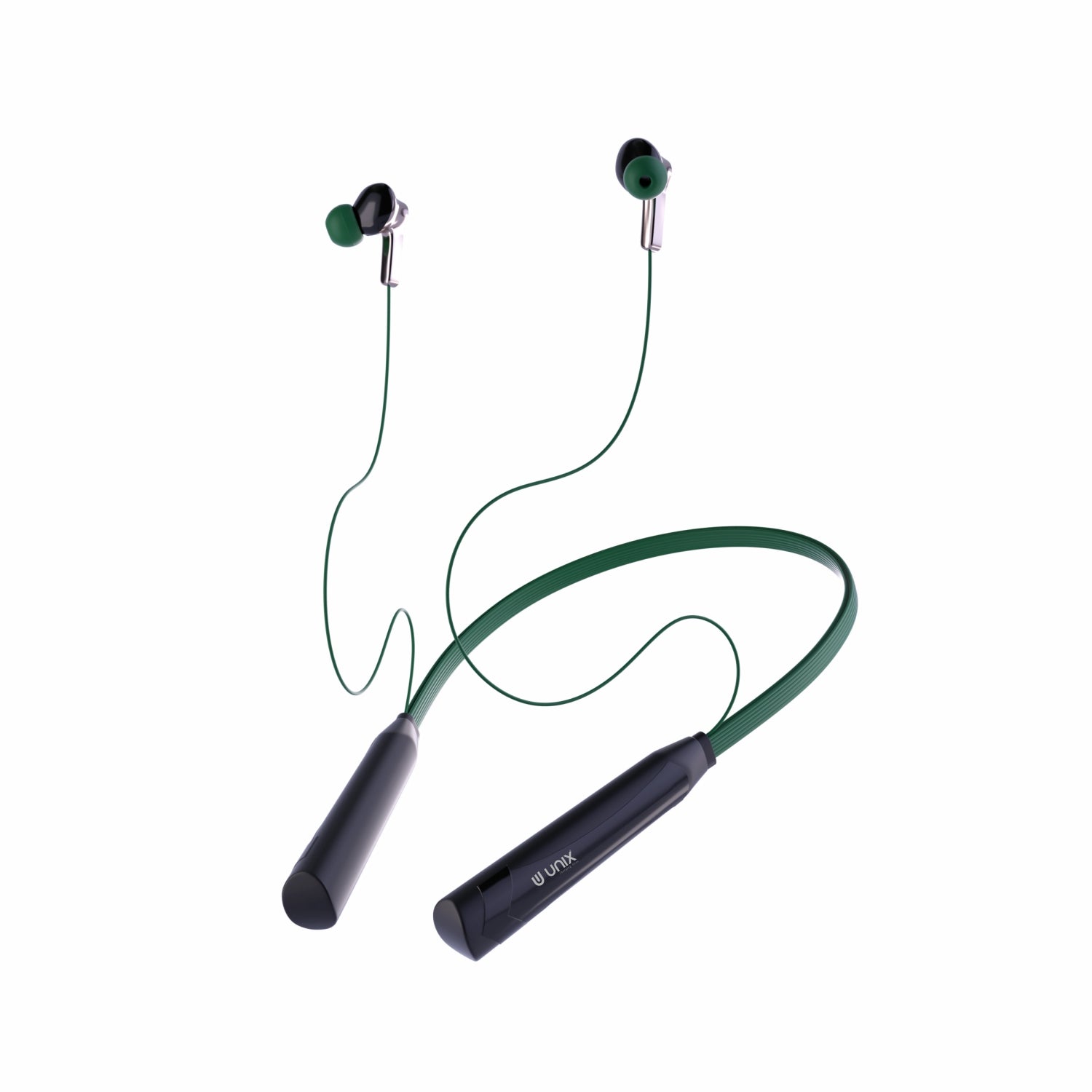 Unix Elite 3 Rocky 42Hr Playtime Neckband with Magnetic Buds Green
