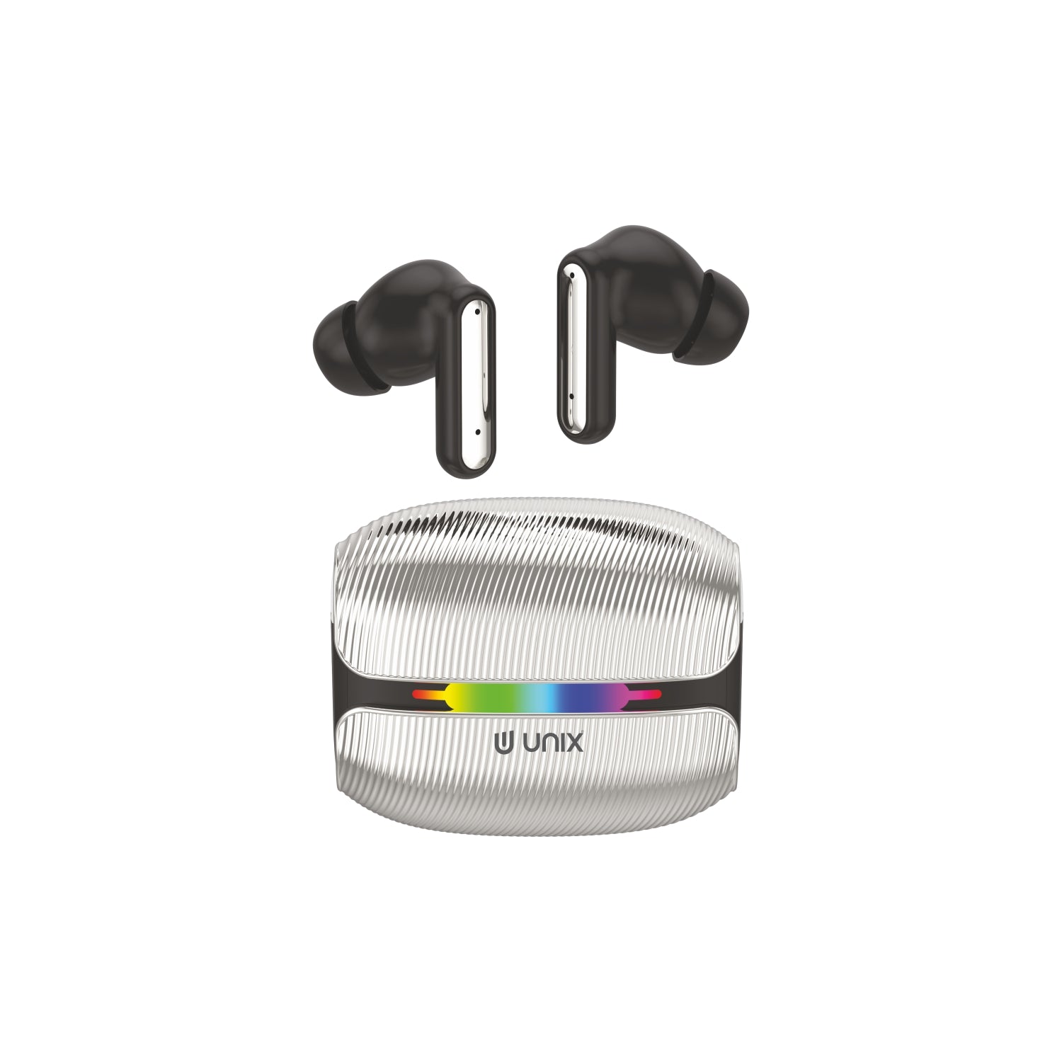 Unix Airbuds Z1 Waves – 40Hr Playtime Wireless Earbuds white