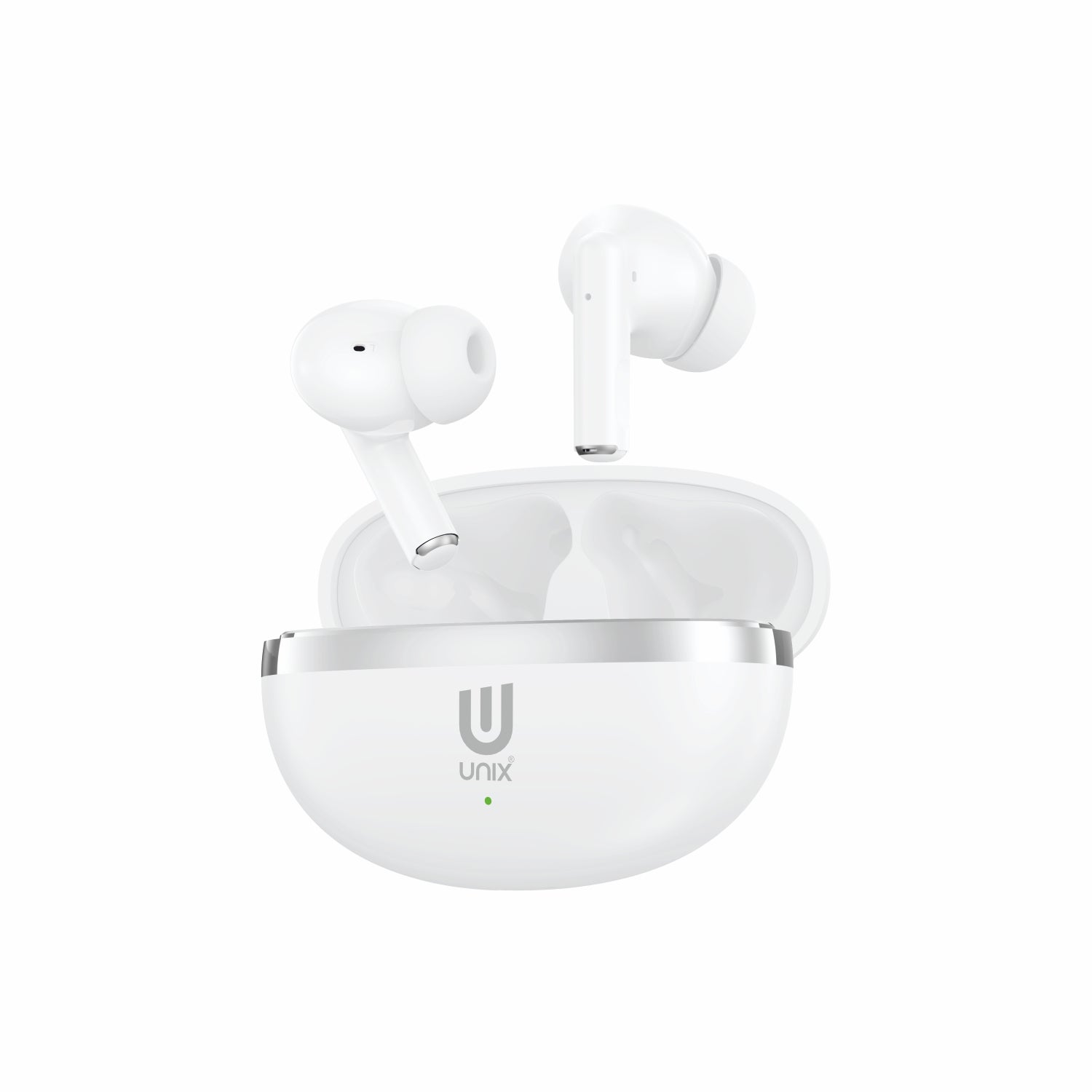 Unix Airbuds Z4 UNO β 40Hr Playtime Wireless Earbuds White