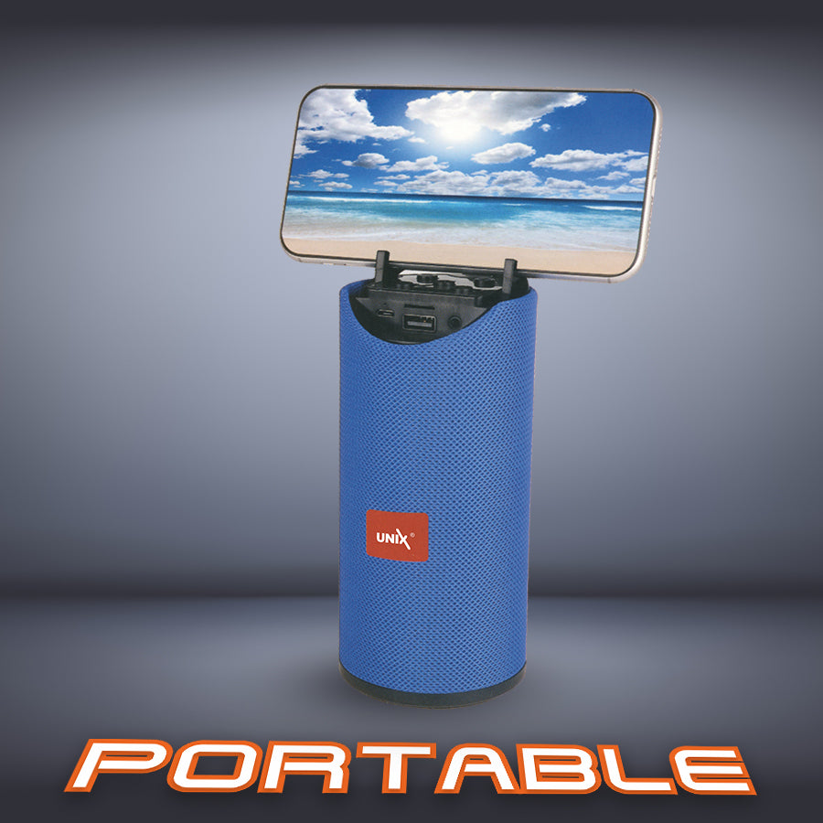 Unix Pulse Portable Wireless Speaker - Extra Bass Blue front