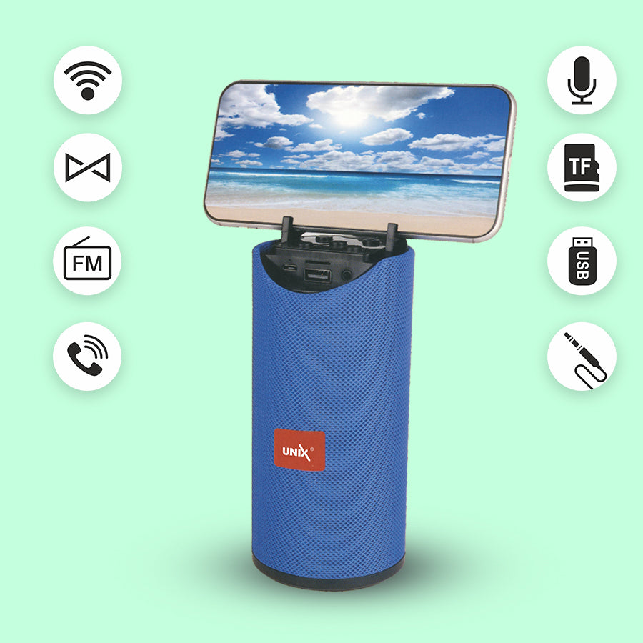 Unix Pulse Portable Wireless Speaker - Extra Bass Blue up