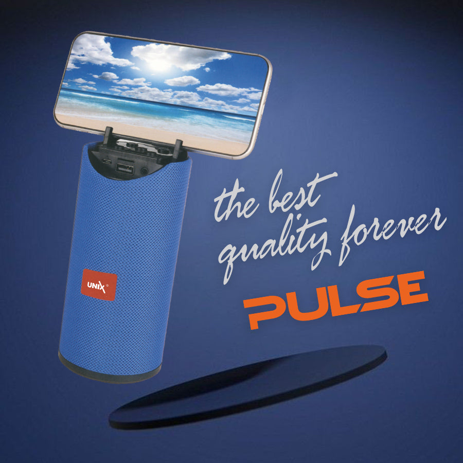 Unix Pulse Portable Wireless Speaker - Extra Bass Blue down