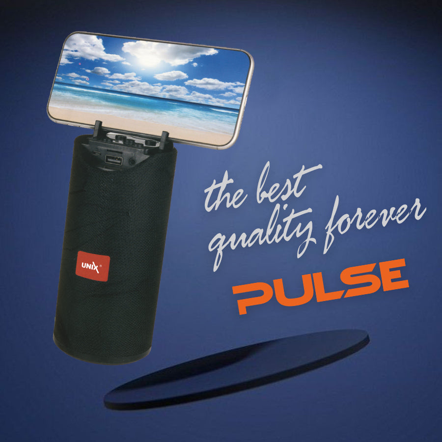 Unix Pulse Portable Wireless Speaker - Extra Bass Black right