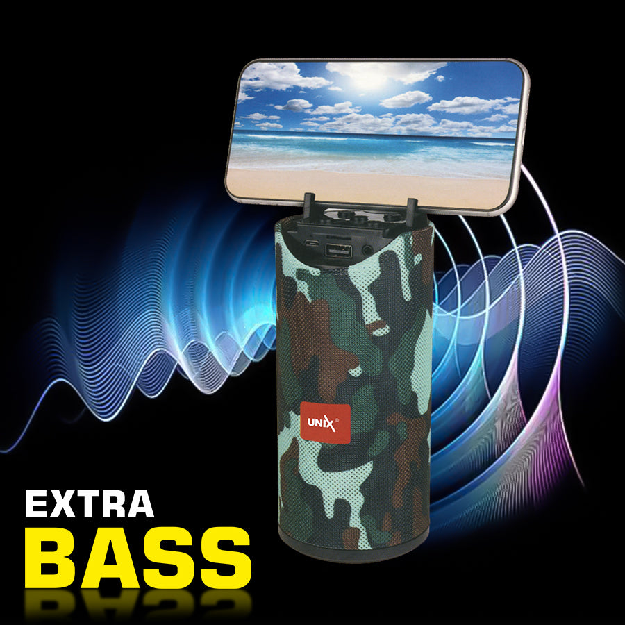 Unix Pulse Portable Wireless Speaker - Extra Bass Army up