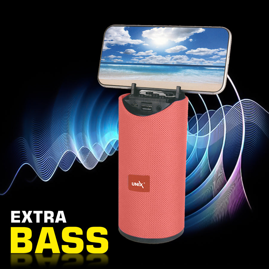 Unix Pulse Portable Wireless Speaker - Extra Bass orange up