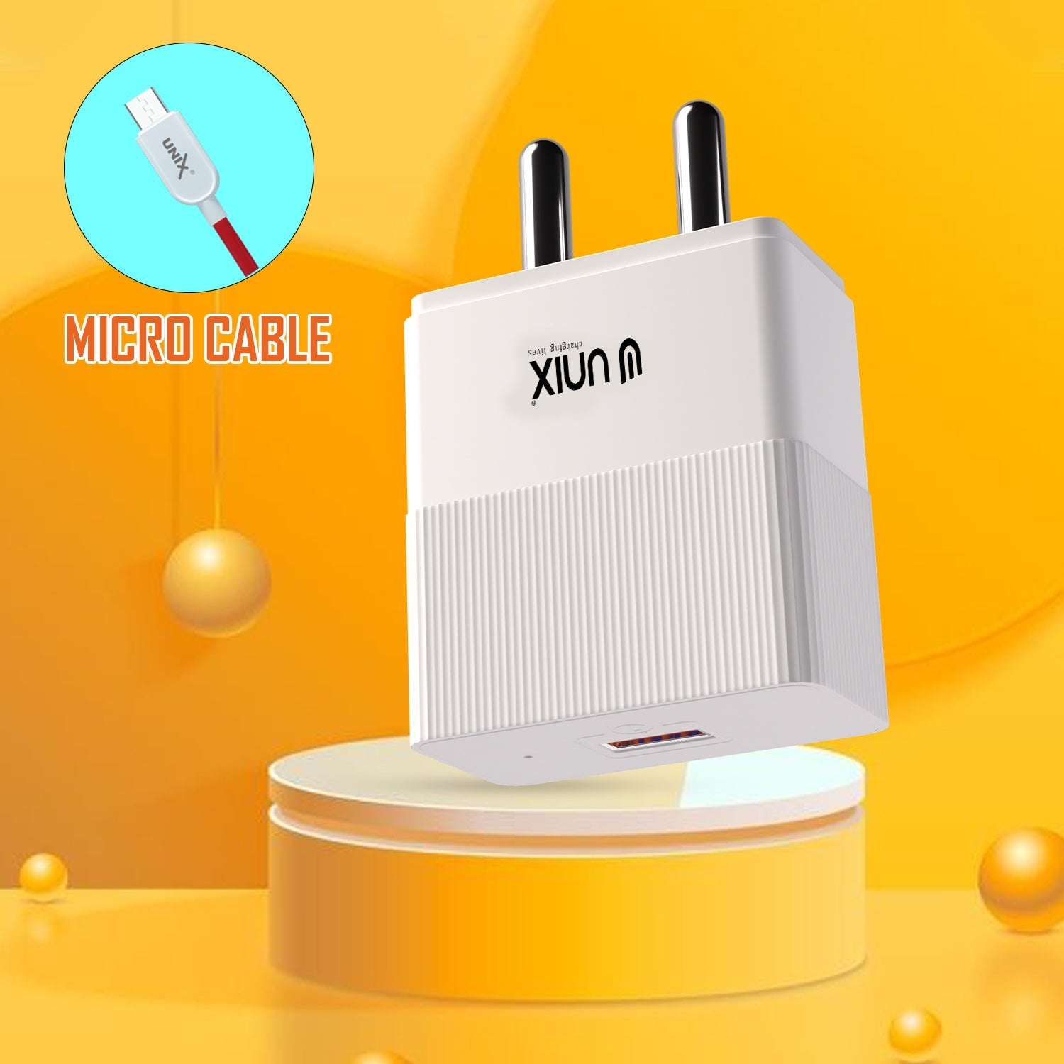 Unix UX-111 - Best Fast Charger for Android - Unixindia.