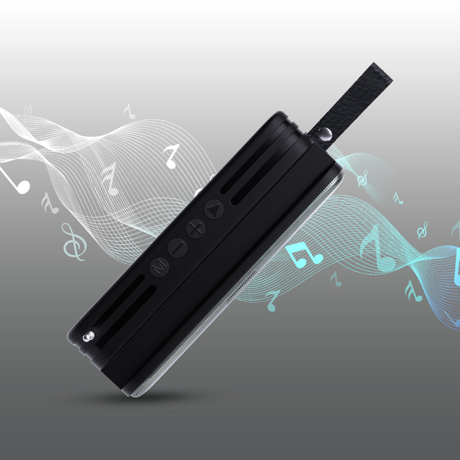 Unix UB-U33 Rock & Roll Portable Wireless Speaker - Enjoy Music On-the-Go! Black