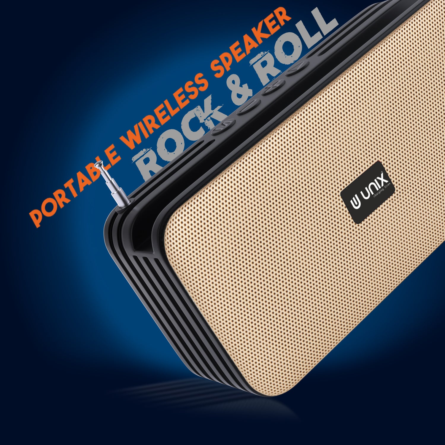 Unix XB-U33 Rock & Roll Portable Wireless Speaker - Enjoy Music On-the-Go - Unixindia.