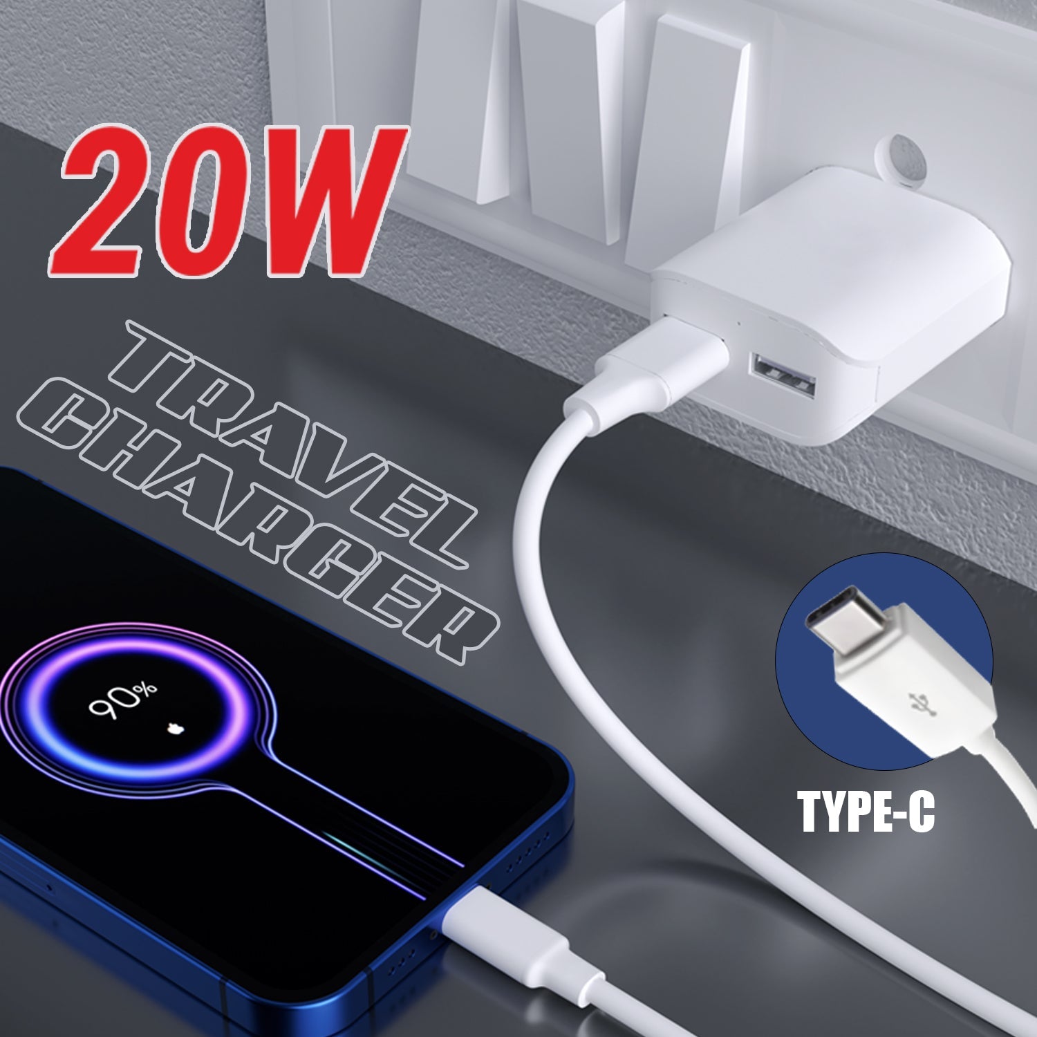 Unix UX-102 Dual USB Travel Charger for IOS/Android - Unixindia.