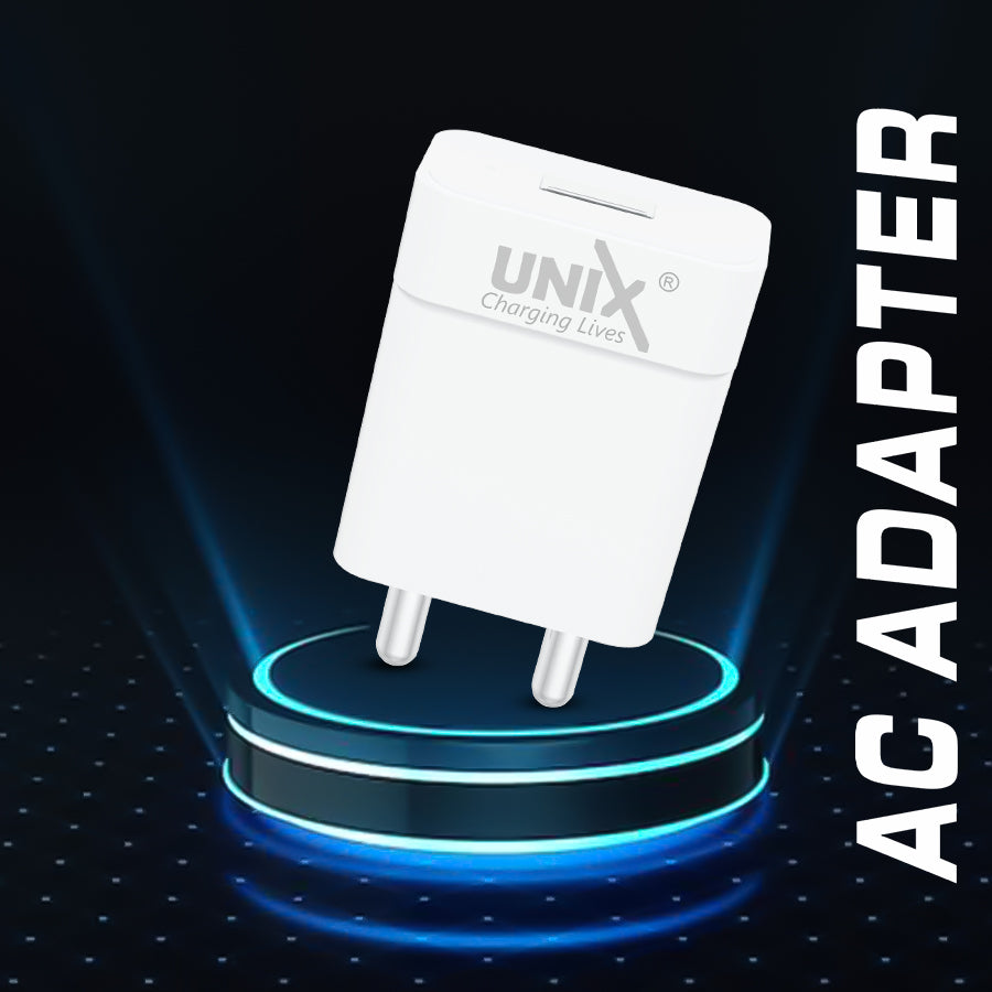 Unix UX-109 AC Adapter | 1.0A Fast Charging & Compact Design all