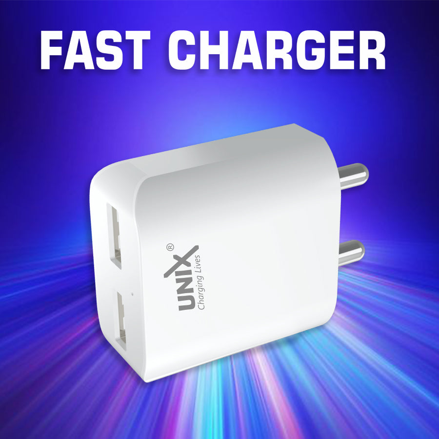 Unix UX-110 Fast Charger With Dual USB Port