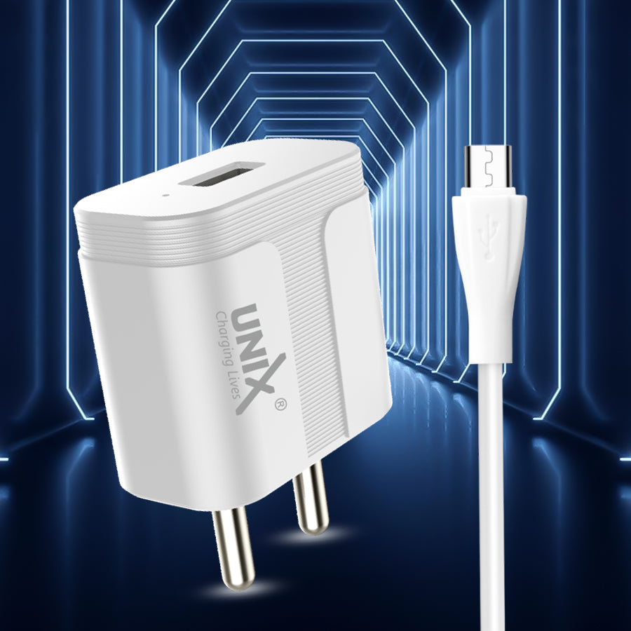 Unix UX-116 Micro USB Travel Charger Support Fast Charging