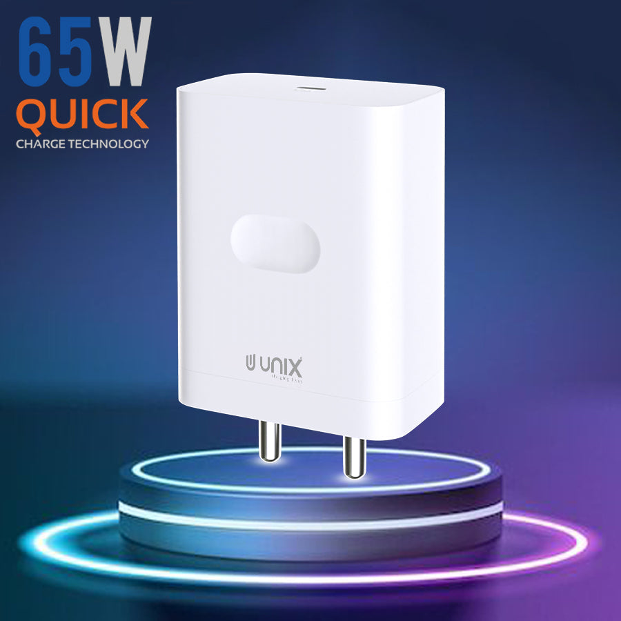Unix UX-122 65W All In One PD Travel Charger - Precision and Power! - Unixindia.