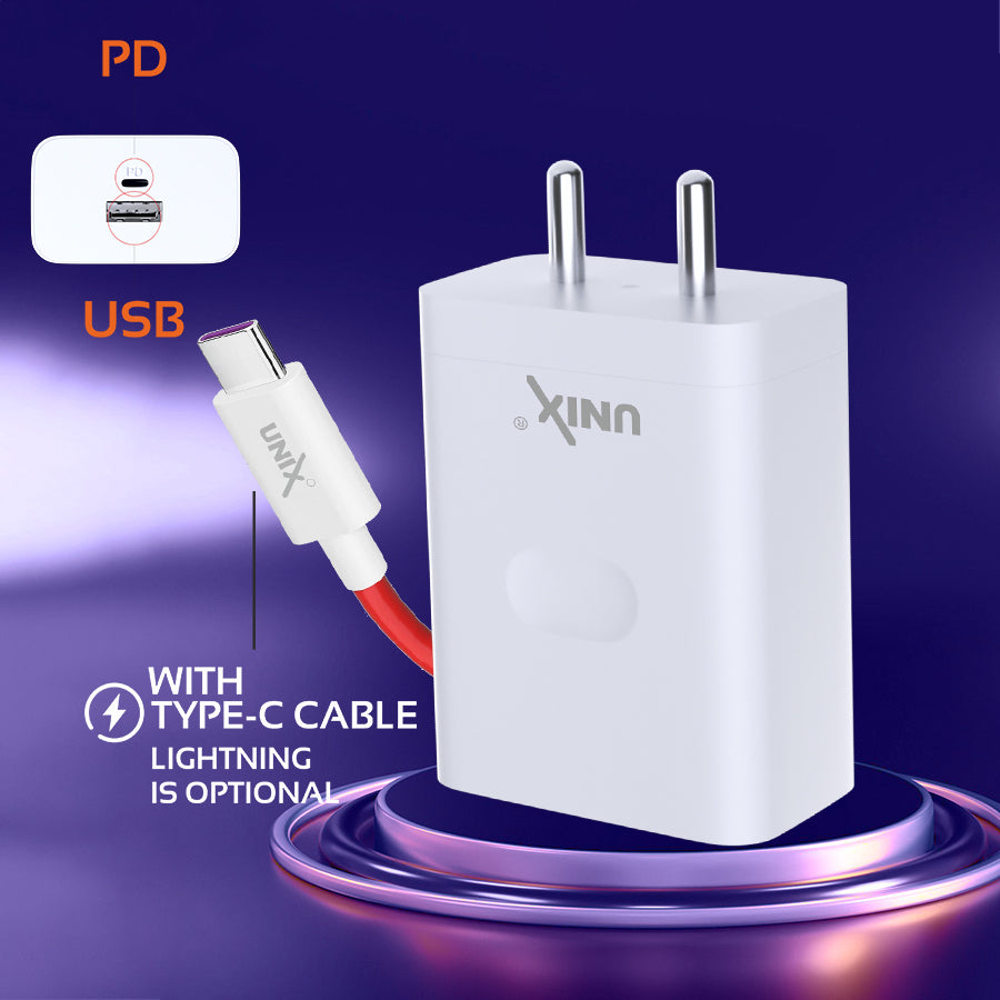 Unix UX-125 Dual Output Fast Charger | Intelligent Charging & Multiple Protections right