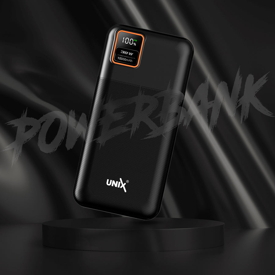 Unix UX-1523 PD 30W Power Bank for Fast Charging Black