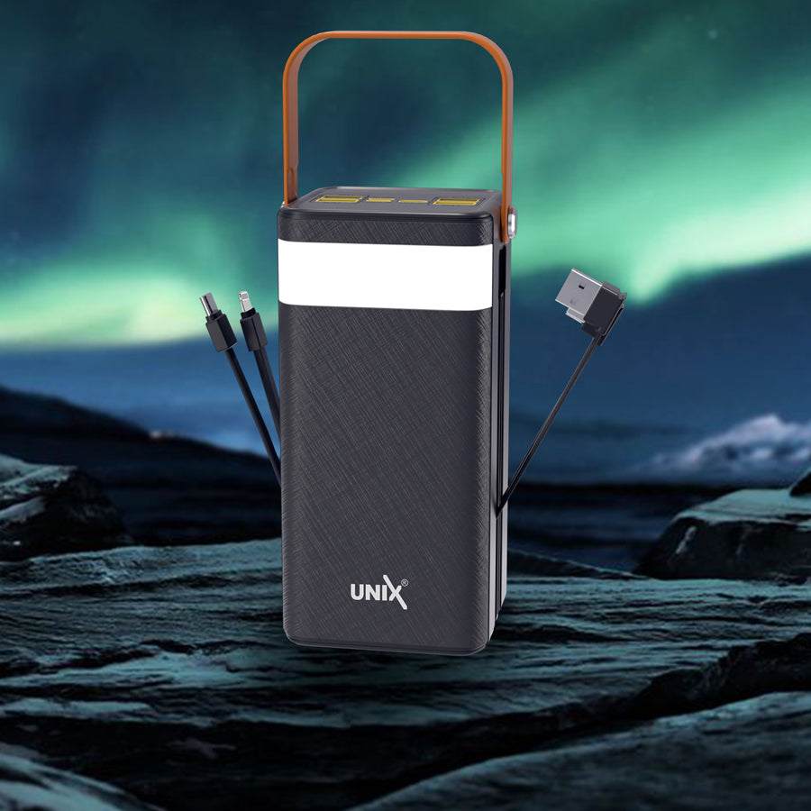 Unix UX-1539 Best All In One 50000 mAh Power Bank | Inbuilt Cables & 22.5W PD Fast Charging down