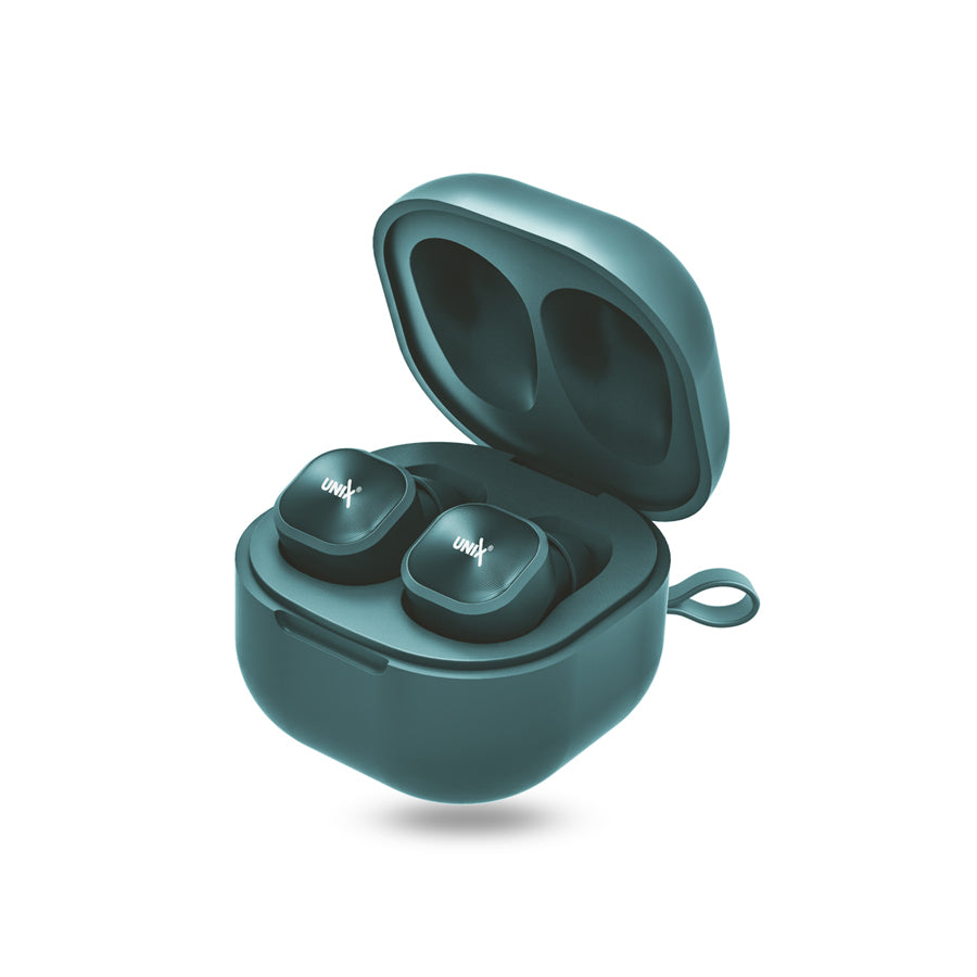 Unix UX-222 Opera Wireless Earbuds - Crystal Clear Calls and HIFI Sound Green